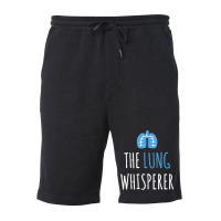 The Lung Whisperer Funny Respiratory Therapist Fleece Short | Artistshot