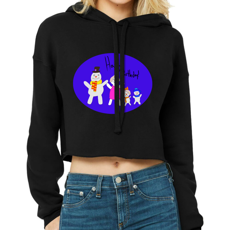 Frosty Family Cropped Hoodie by Mello Greenwood | Artistshot