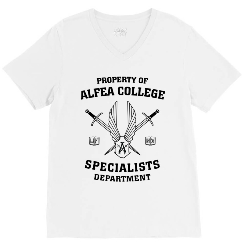 Property Of Alfea College Specialists Department V-Neck Tee by cm-arts | Artistshot