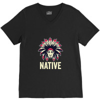 Native American Chief V-neck Tee | Artistshot