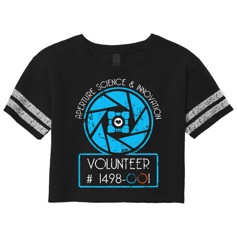 Aperture Science Volunr & Innovation  For Science Scorecard Crop Tee by home12 | Artistshot