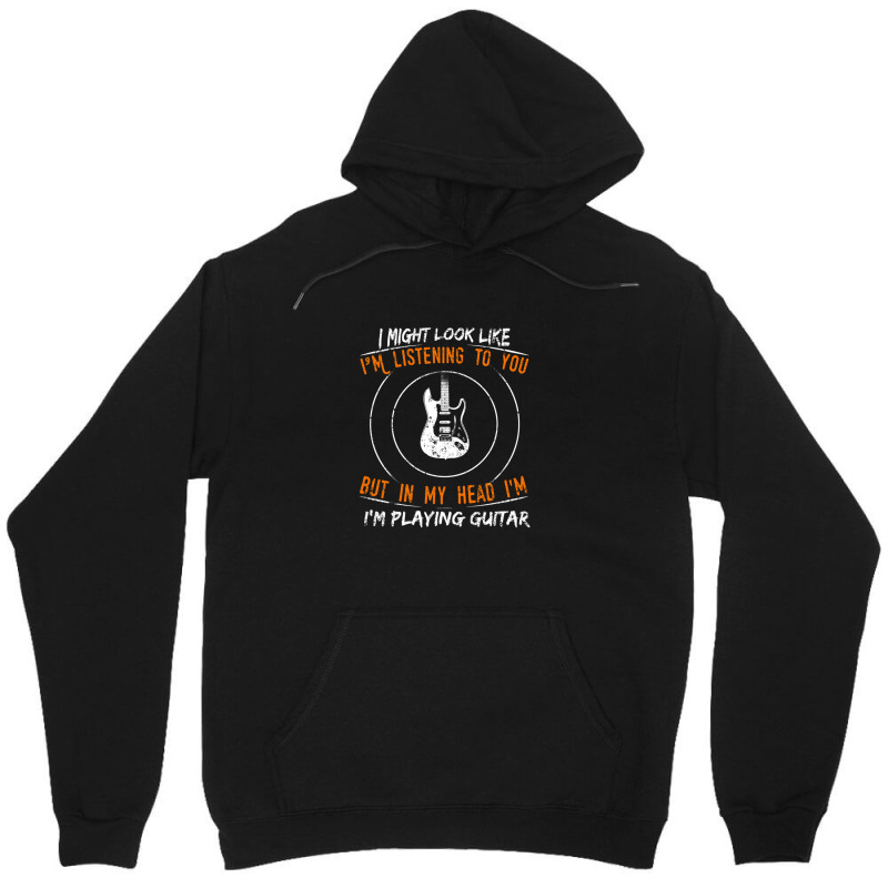 But In My Head Im Playing Guitar Teacher Shirt Guitarist Unisex Hoodie by BrandonDriskell | Artistshot