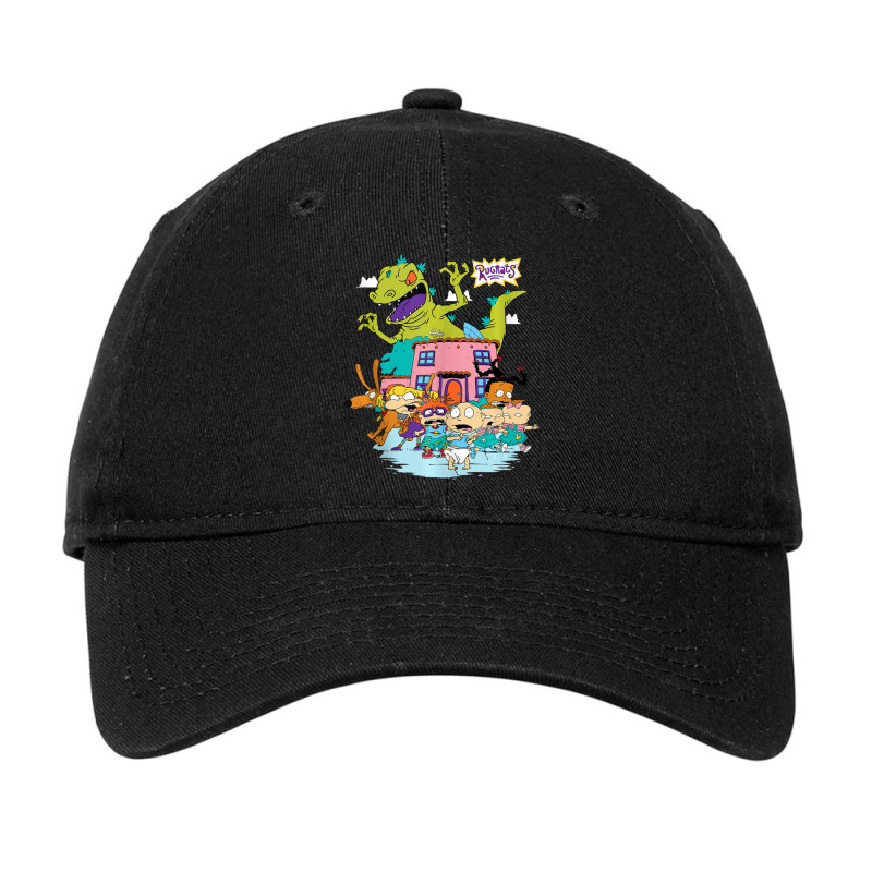 Rugrats Running Away From Reptar Adjustable Cap by cm-arts | Artistshot