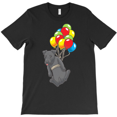 Patterdale Terrier T  Shirt Funny Patterdale Terrier Dog With Balloons T-shirt Designed By Precious Boyle