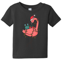 Tropical Christmas Flamingo With Santa Hat & Gifts Baby Tee | Artistshot