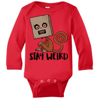 Stay Weird Sack Monkey Long Sleeve Baby Bodysuit | Artistshot