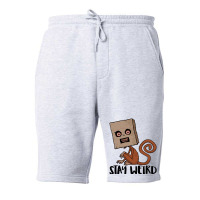 Stay Weird Sack Monkey Fleece Short | Artistshot