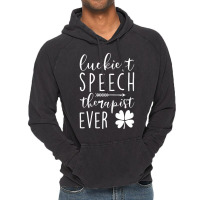 Womens Luckiest Speech Therapist Ever St Patricks Day Funny Vintage Hoodie | Artistshot