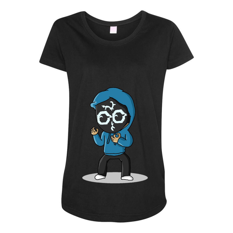 Cool Mask Boy Maternity Scoop Neck T-shirt by cm-arts | Artistshot