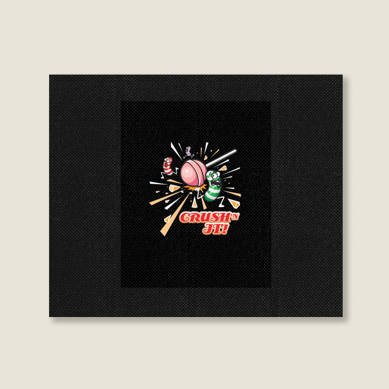 Crush_n It The Candy Crush Way Graphic Landscape Canvas Print by MICHAELMOLINA | Artistshot