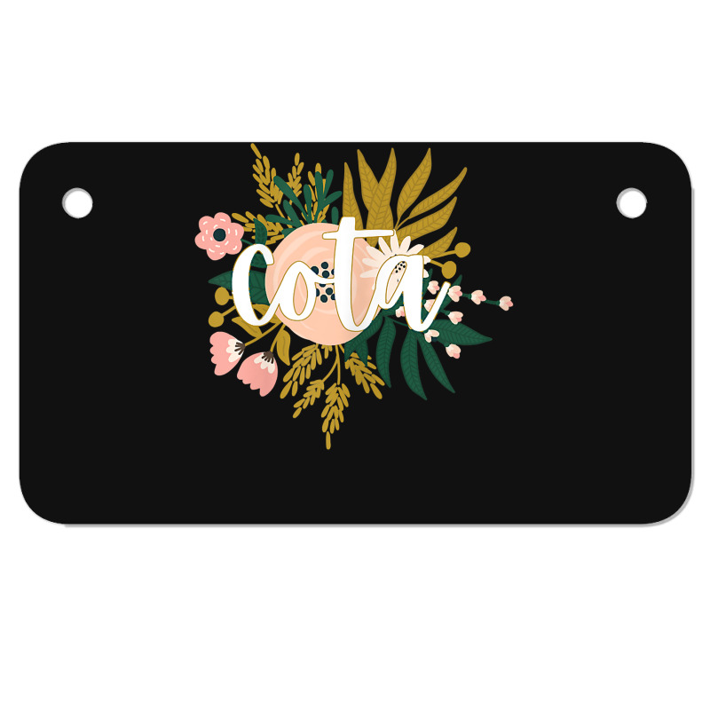 Womens Occupational Therapy Assistant Therapist Gifts Cota Motorcycle License Plate | Artistshot