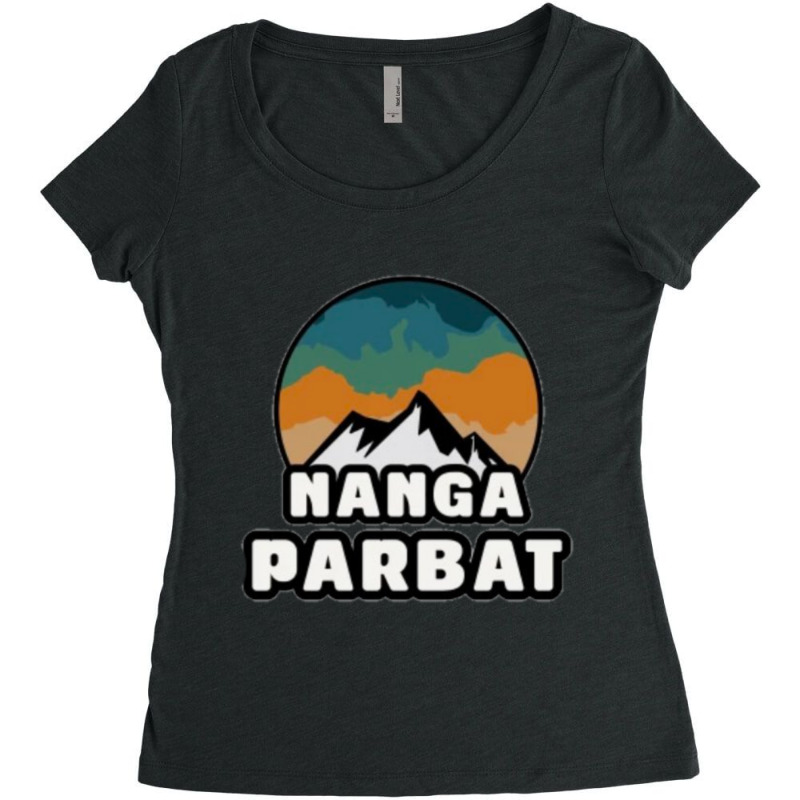 Nanga Parbat  (2) Women's Triblend Scoop T-shirt by cm-arts | Artistshot