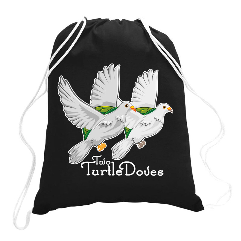 Two Turtle Doves 12 Days Christmas Song Funny Gift Drawstring Bags | Artistshot