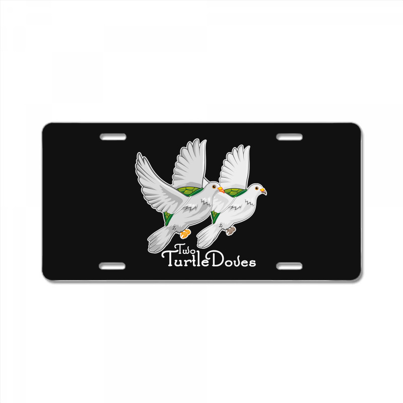 Two Turtle Doves 12 Days Christmas Song Funny Gift License Plate | Artistshot