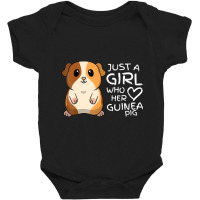 Just A Girl Who Loves Her Cute Fluffy Guinea Pig Pet Baby Bodysuit | Artistshot