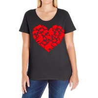 Funny Polar Bear Lover Valentine Tee Heart Polar Bear Gift Ladies Curvy T-shirt | Artistshot