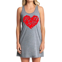 Funny Polar Bear Lover Valentine Tee Heart Polar Bear Gift Tank Dress | Artistshot