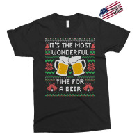 It?s The Most Wonderful Time For A Beer - Funny Quote Ugly Christmas G Exclusive T-shirt | Artistshot