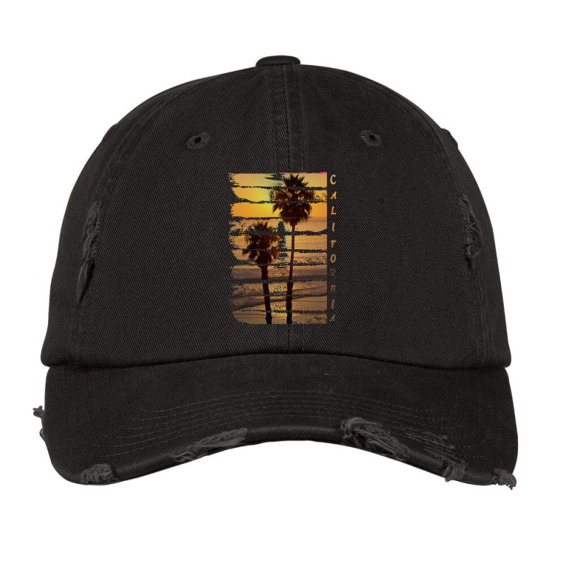 California Beach Paradise T  Shirtcalifornia Beach Vibes Summer Idea T Vintage Cap by delmer | Artistshot