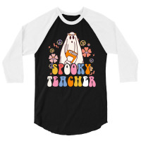 Halloween Shirts Spooky Teacher Shirt Teacher Shirts 3/4 Sleeve Shirt | Artistshot