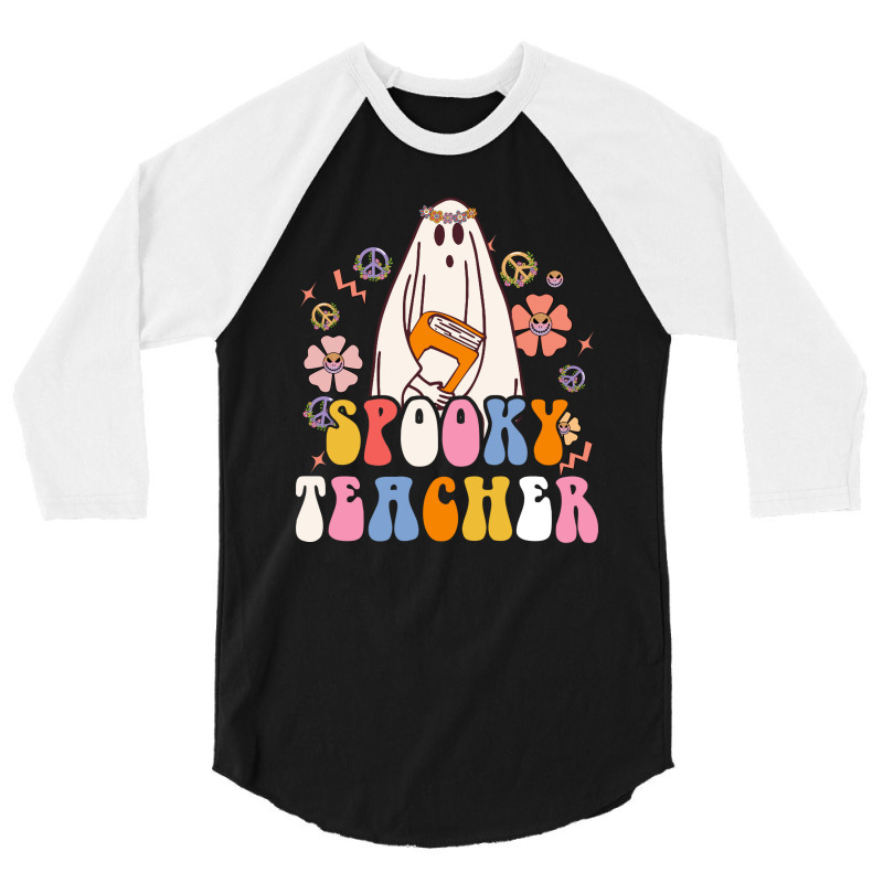 Halloween Shirts Spooky Teacher Shirt Teacher Shirts 3/4 Sleeve Shirt | Artistshot