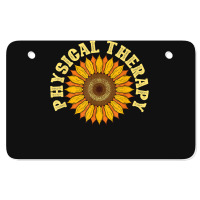 Yellow Flower Sunflower Hippie Pt Therapist Physical Therapy Atv License Plate | Artistshot