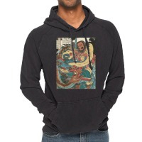 Water Margin, Gongsun Sheng, Kuniyoshi Utagawa, Water, Margin, Water M Vintage Hoodie | Artistshot