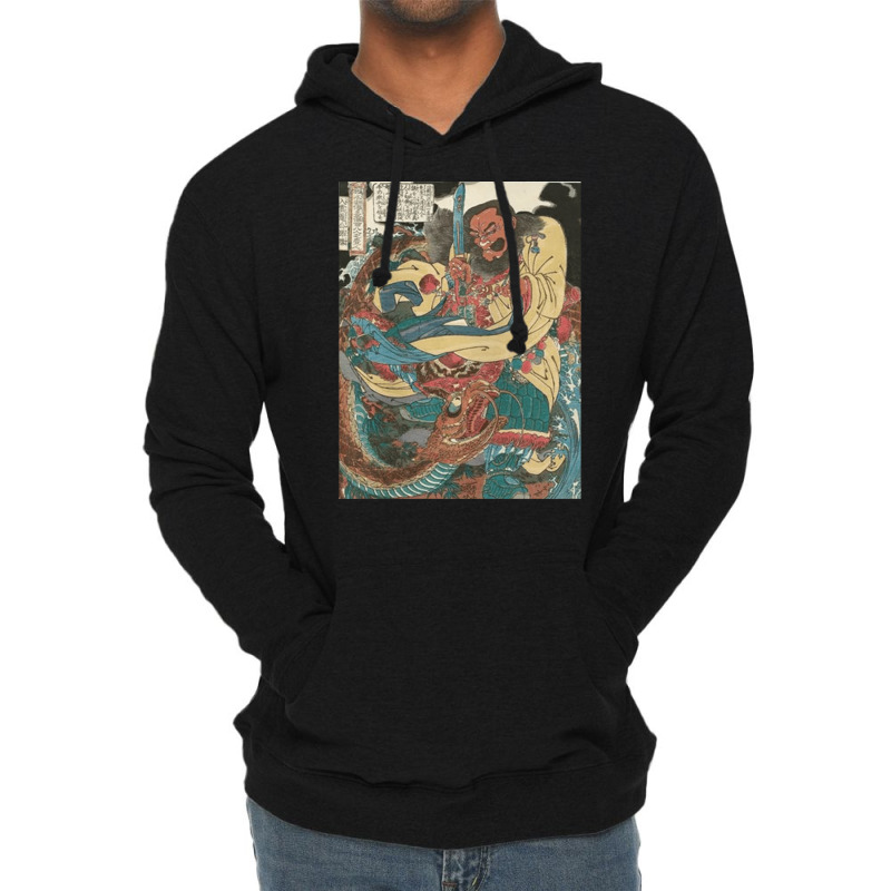 Water Margin, Gongsun Sheng, Kuniyoshi Utagawa, Water, Margin, Water M Lightweight Hoodie by SHOPOD445 | Artistshot