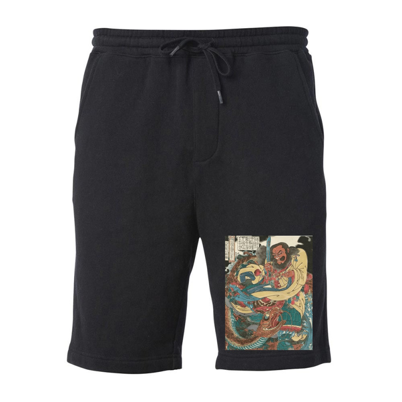 Water Margin, Gongsun Sheng, Kuniyoshi Utagawa, Water, Margin, Water M Fleece Short by SHOPOD445 | Artistshot