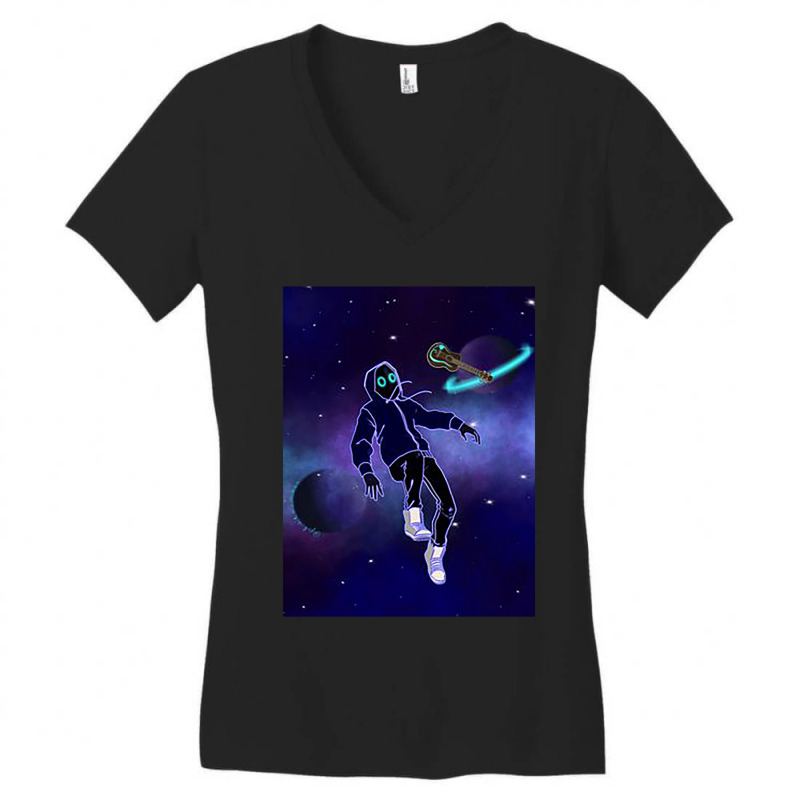 Uke Animation Women's V-Neck T-Shirt by cm-arts | Artistshot