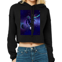 Uke Animation Cropped Hoodie | Artistshot