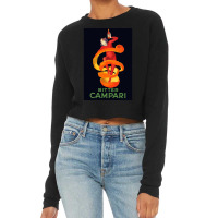 Vintage Bitter Campari Leonetto Cappiello Bitter Campari French Liquor Cropped Sweater | Artistshot