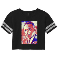 Portrait Of Martin Luther King Jr. Scorecard Crop Tee | Artistshot