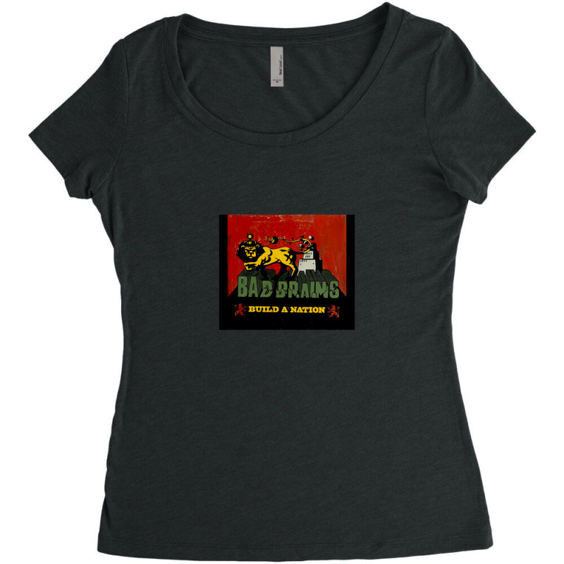 Build A Nation Women's Triblend Scoop T-shirt by ErnestRandall | Artistshot