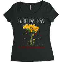 Faith Hope Love Hereditary Hemochromatosis Awareness Women's Triblend Scoop T-shirt | Artistshot