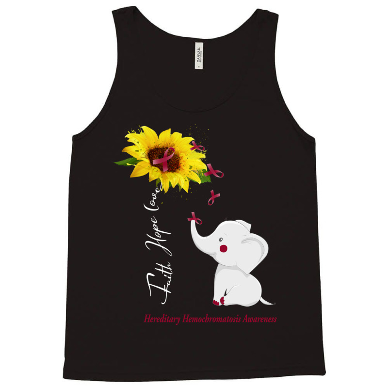 Faith Hope Love Hereditary Hemochromatosis Awareness Tank Top by JACOBMCCOLLUM | Artistshot