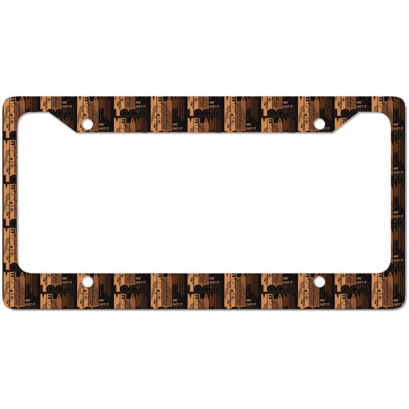 Melanin Drippin We Got It Loc'd Black Afro Natural Hair License Plate Frame | Artistshot