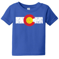 Vintage Colorado Flag Baby Tee | Artistshot