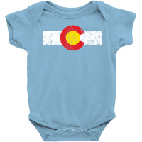 Vintage Colorado Flag Baby Bodysuit | Artistshot