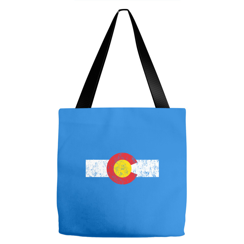 Vintage Colorado Flag Tote Bags | Artistshot