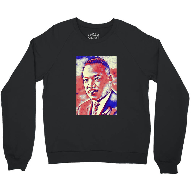 Portrait Of Martin Luther King Jr. Crewneck Sweatshirt by WilmaMorgan | Artistshot