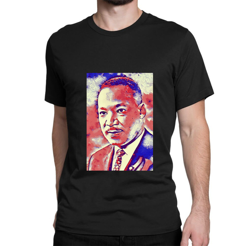 Portrait Of Martin Luther King Jr. Classic T-shirt by WilmaMorgan | Artistshot