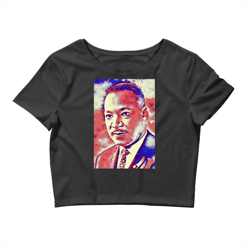 Portrait Of Martin Luther King Jr. Crop Top by WilmaMorgan | Artistshot