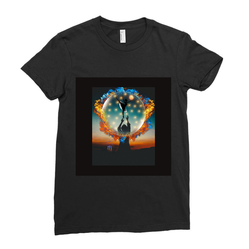 Firefly Festival Chiffon Top Ladies Fitted T-Shirt by THOMASDOUTRE | Artistshot