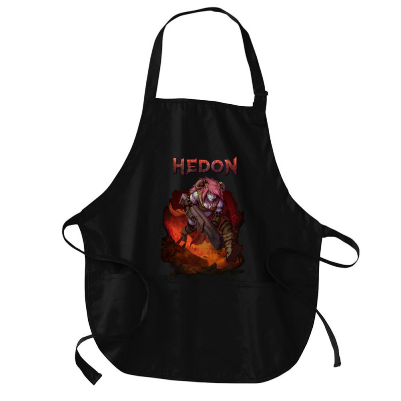 Hedon Original Cover Art (clothing Splash) Medium-length Apron | Artistshot