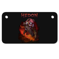 Hedon Original Cover Art (clothing Splash) Motorcycle License Plate | Artistshot