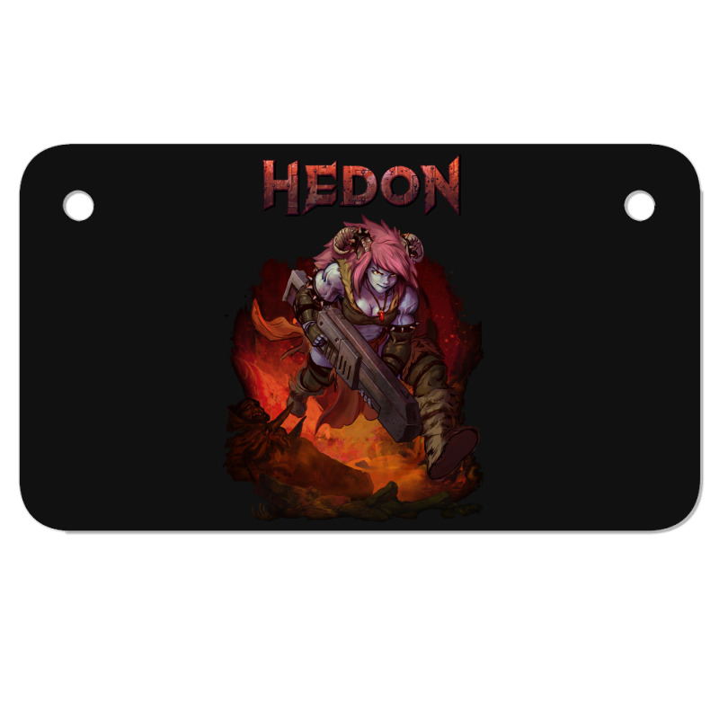 Hedon Original Cover Art (clothing Splash) Motorcycle License Plate | Artistshot