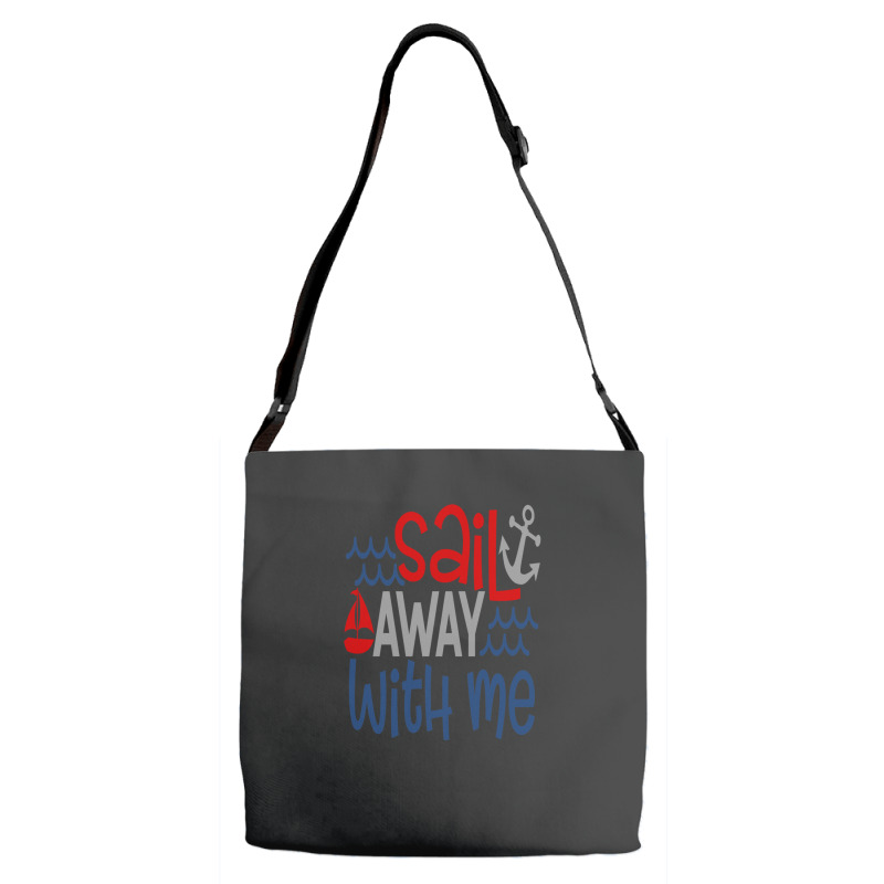 Sail Away With Me Adjustable Strap Totes | Artistshot