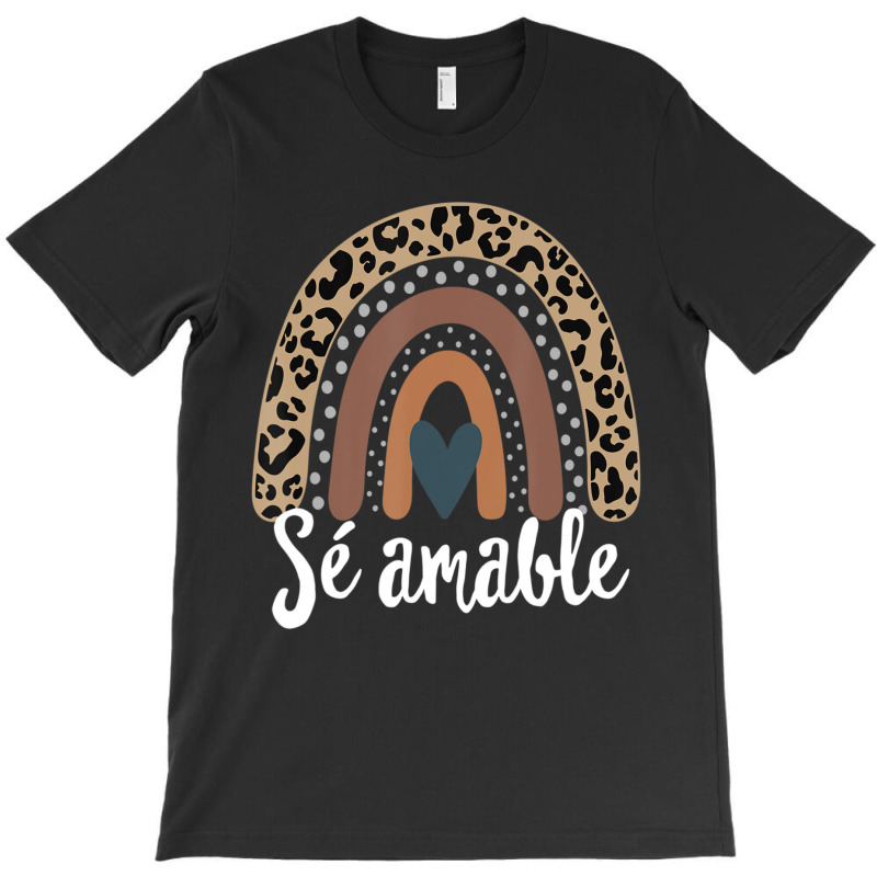 S?? Amable Spanish Bilingual Teacher Be Kind Boho Rainbow T-Shirt by cm-arts | Artistshot