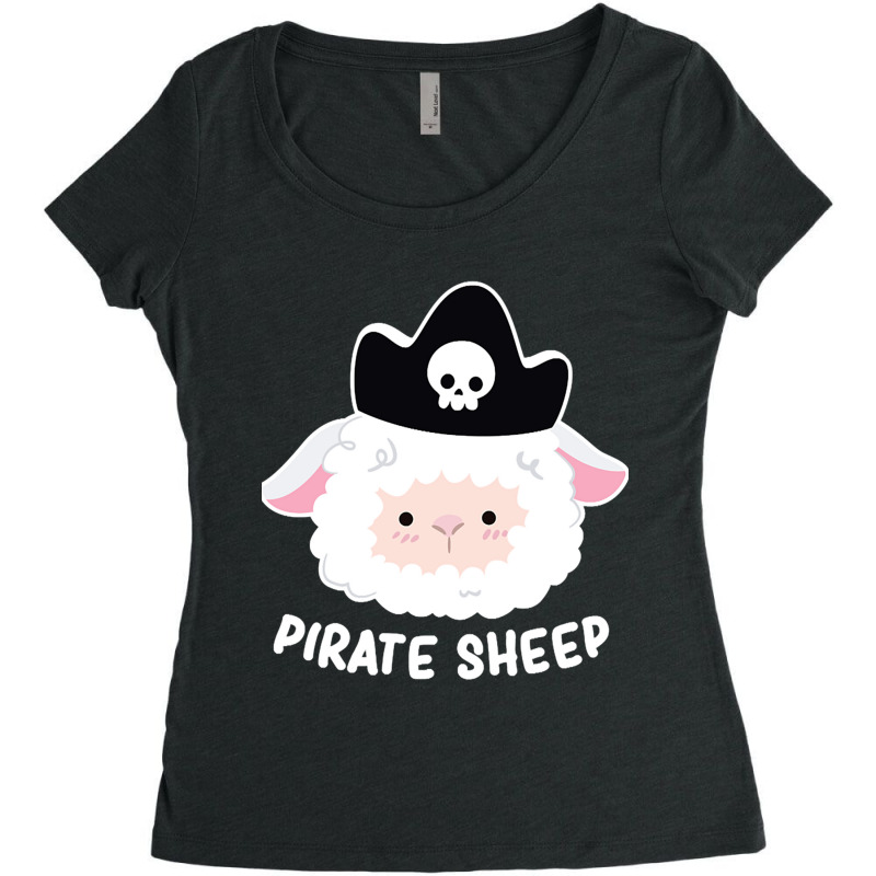 Captain Sheep Lamb So Cute Women's Triblend Scoop T-shirt | Artistshot